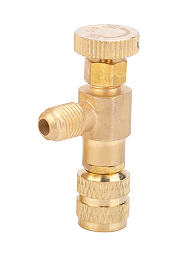 Refrigerant Charging Flow Control And Fluorine Safety Valve Gold 10.00x5.00x10.00centimeter  - Image 1