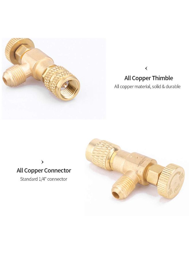 Refrigerant Charging Flow Control And Fluorine Safety Valve Gold 10.00x5.00x10.00centimeter  - Image 4