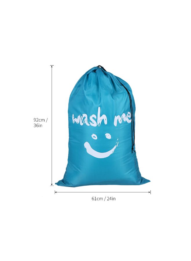 Generic Multi-Functional Large Foldable Nylon Laundry Bag Blue 24X1X15kg  - Image 3