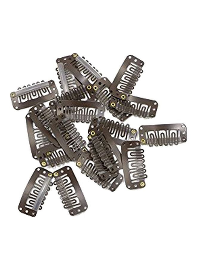 20-Piece Metal Hair Clip Silver L - v1571926807/N30615264A_1