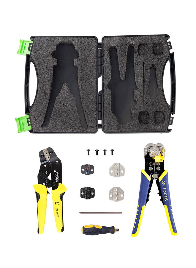 Paron Engineering Ratcheting Terminal Wire Crimping Pliers Kit Multicolour 23.50x4.50x18.50cm  - Image 1