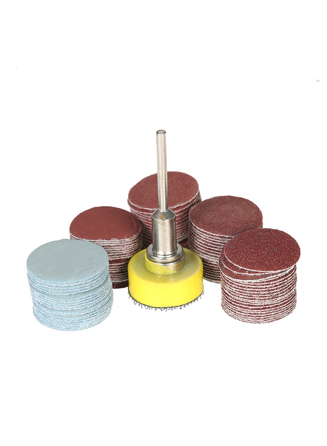 Generic - 100-Piece Sanding Discs Multicolour 8.00x2.50x4.50cm - Image 1