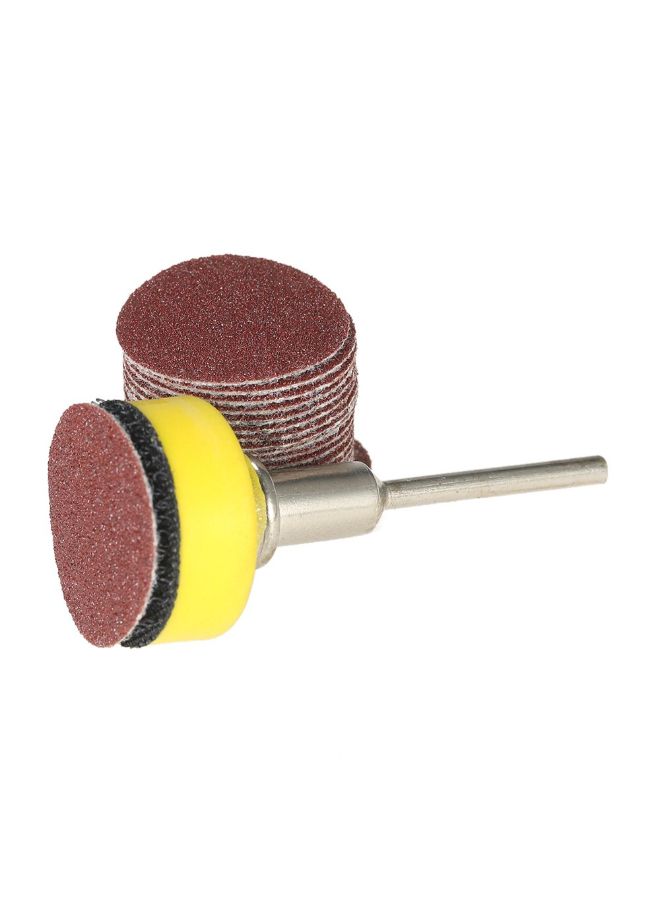 Generic - 100-Piece Sanding Discs Multicolour 8.00x2.50x4.50cm - Image 1