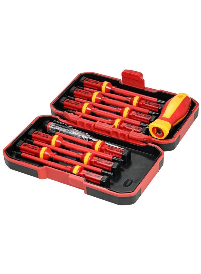 NESCH 13-Piece Changeable Insulated Screwdriver Set Red - Image 4