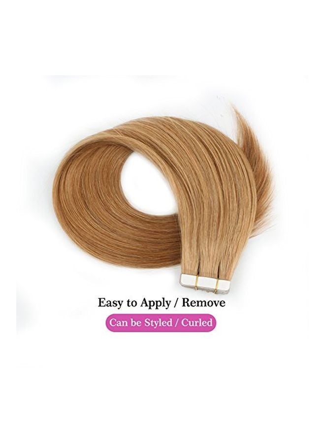 Sassina 20-Piece Long And Straight Hair Extension Set Strawberry Blonde 16inch - Image 3