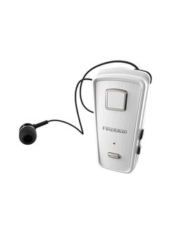 Fineblue F980 Clip-On Bluetooth In-Ear Headphones With Mic White  - Image 1