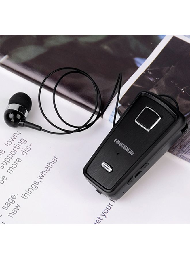 Fineblue - F980 Clip-On Bluetooth In-Ear Headphones With Mic Black - Image 1