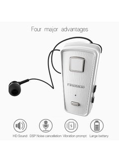 Fineblue F980 Clip-On Bluetooth In-Ear Headphones With Mic White  - Image 2