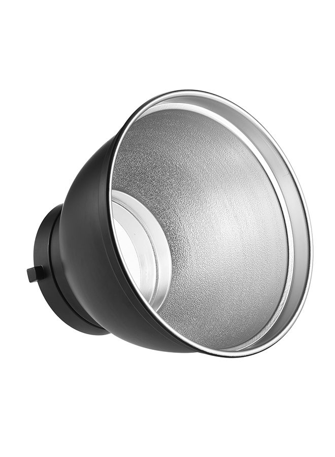 Generic Standard Reflector Diffuser Lamp Shade Dish With Honeycomb Grid 7inch Black  - Image 2