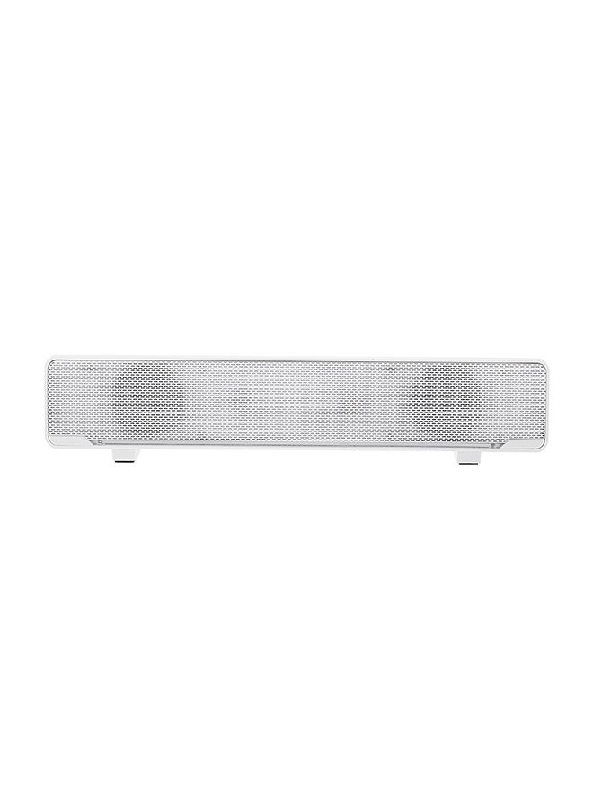 صدى ستيريو بار سلكي للكمبيوتر بمنفذ USB طراز V-196 أبيض  - Image 1