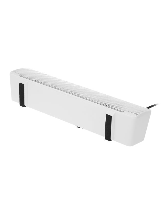 صدى ستيريو بار سلكي للكمبيوتر بمنفذ USB طراز V-196 أبيض  - Image 2