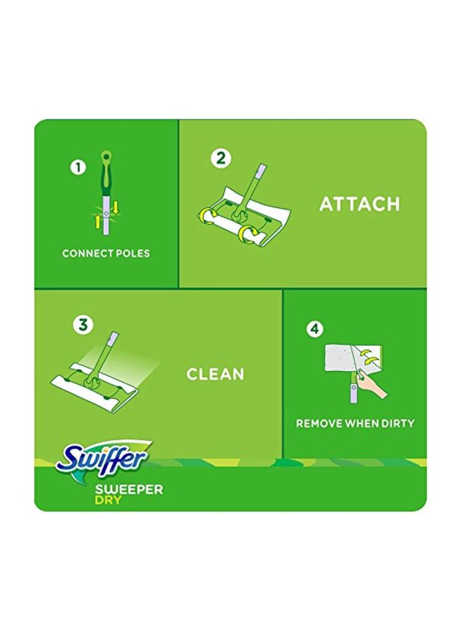 طقم مكون من 32 قطعة قماش سويبر للمسح الجاف أبيض 6.3x6x4.6بوصة - Image 2