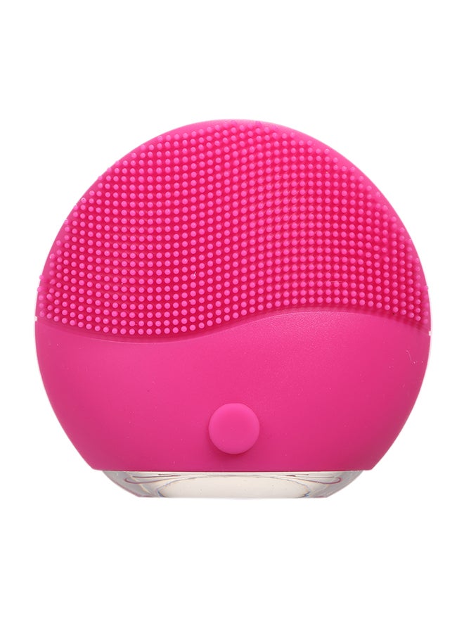 فرشاة USB كهربائية قابلة لإعادة الشحن للوجه وردي فاقع