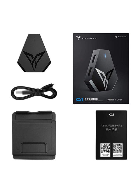 Q1 Wireless Mouse And Keyboard Convertor Black