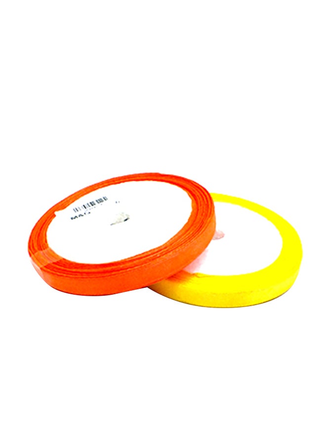 2 رول من الساتان متعدد الألوان