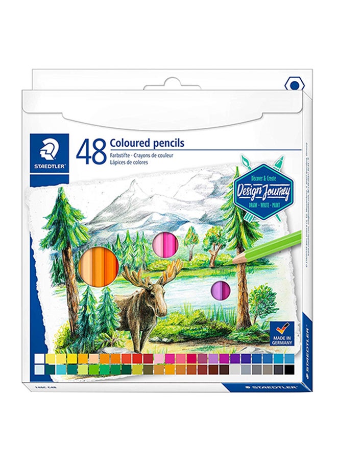 STAEDTLER - 48-Piece Hexagonal Colored Pencils Multicolour - Image 1