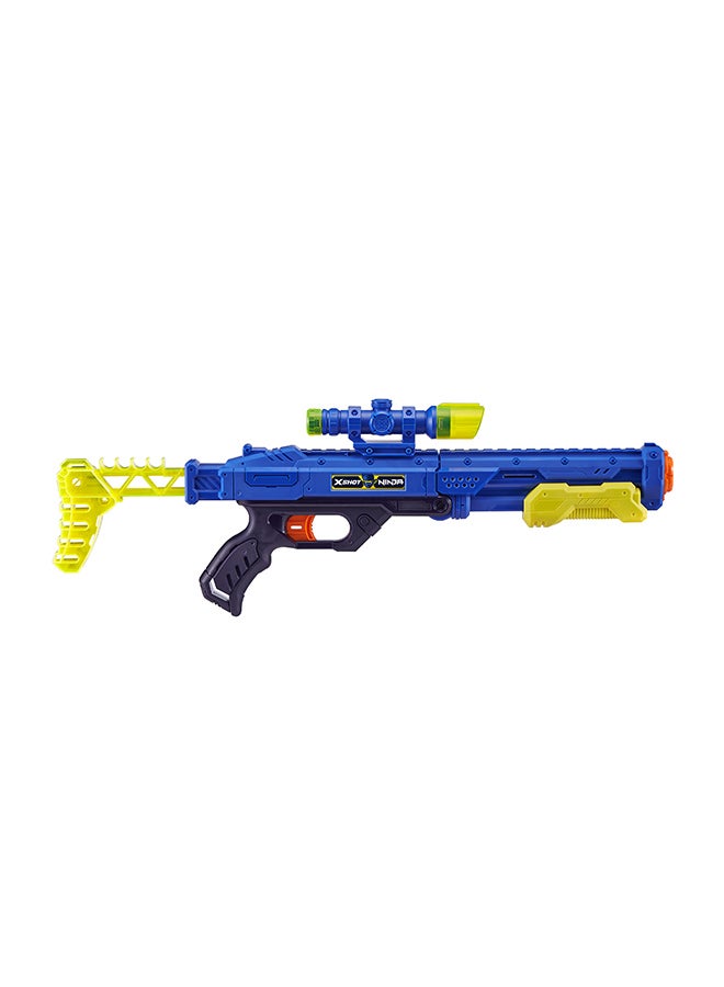 Zuru Ninja Quickscope Blaster Gun With Dart And Cans
