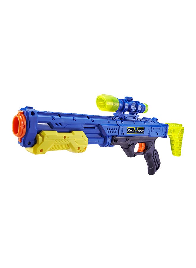 Zuru Ninja Quickscope Blaster Gun With Dart And Cans