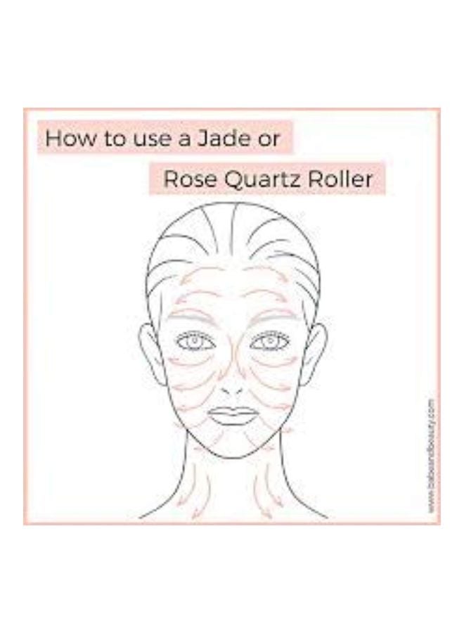 Get It 2-In-1 Jade Rolling Massage Tools With Quartz Roller And Gua Sha Pink/Gold - Image 5