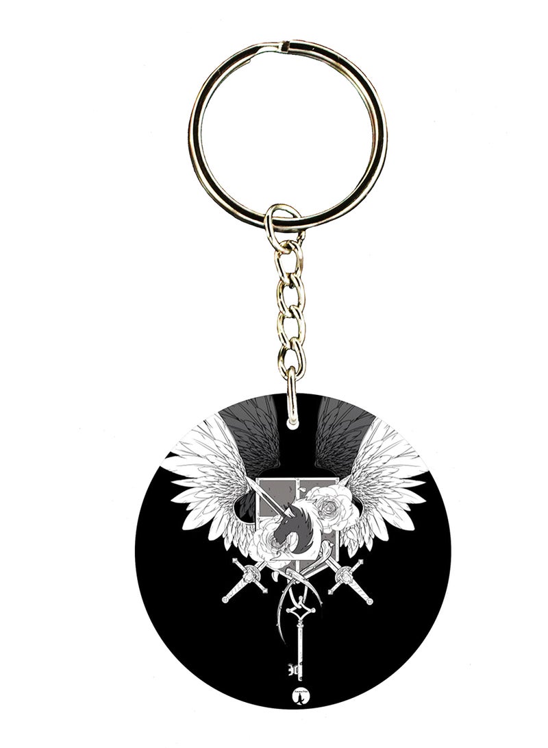 BP The Anime Attack On Titan Double Side Printed Keychain