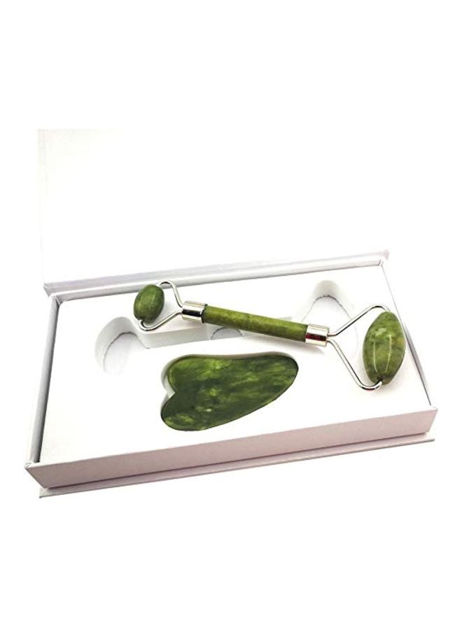 2-In-1 Jade Roller And Gua Sha Green/Silver - v1571990155/N31475507A_5