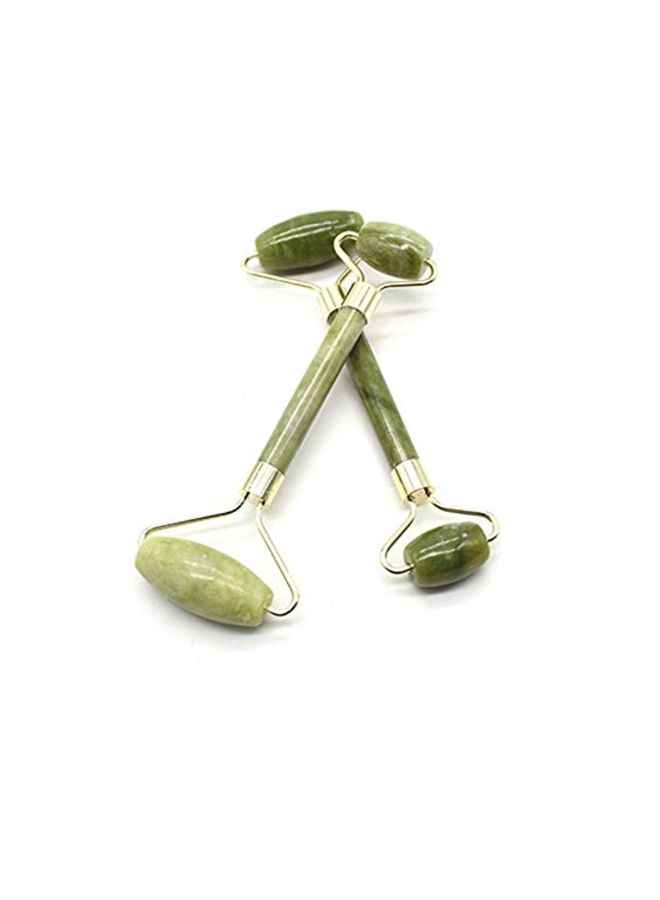 LEOSENSE - Dual Sided Jade Roller Green/Gold - Image 1