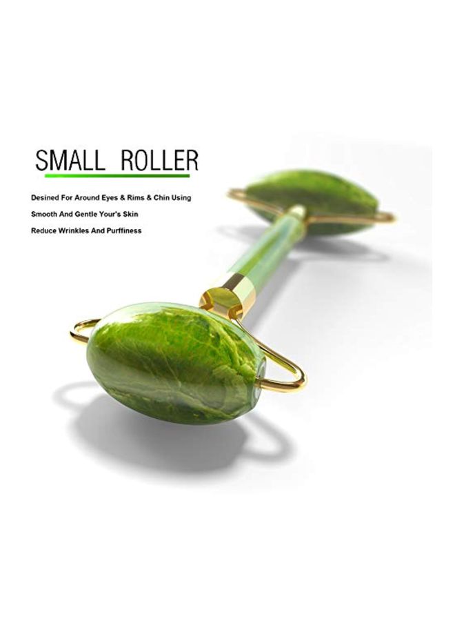 نوا ستور مجموعة بكرة تدليك وجه من حجر اليشم مع حجر من قطعتين ذهب أخضر - Image 4