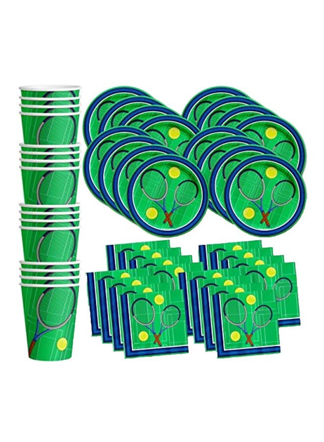 Birthday Galore 16-Piece Tennis Printed Tableware Set  - Image 1