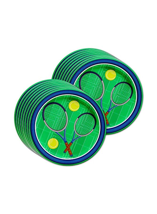 Birthday Galore 16-Piece Tennis Printed Tableware Set  - Image 5