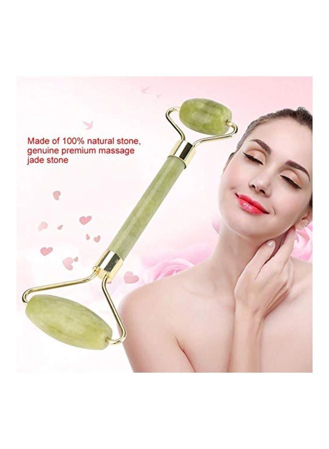 Natural Jade Roller Double Head Gua Sha Green/Gold - v1571990970/N31476021A_3