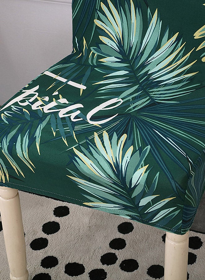 Generic Print Pattern Long Skirt Chair Covers Green 38x48cm  - Image 3