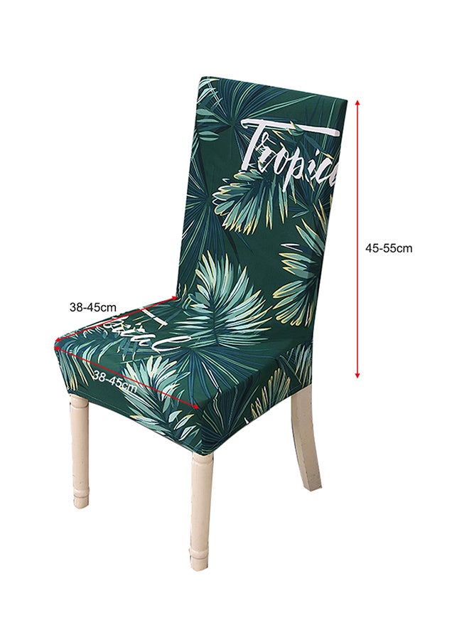 Generic Print Pattern Long Skirt Chair Covers Green 38x48cm  - Image 2