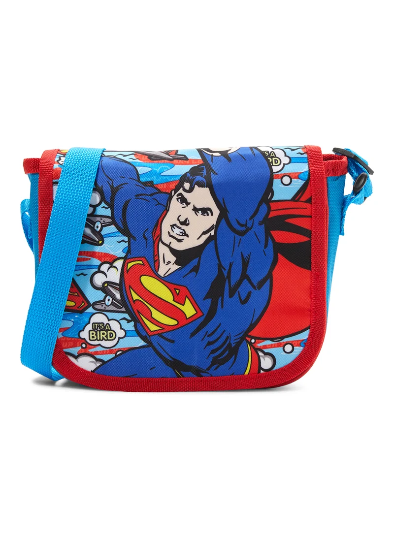 WB Games Superman Printed Messenger Bag