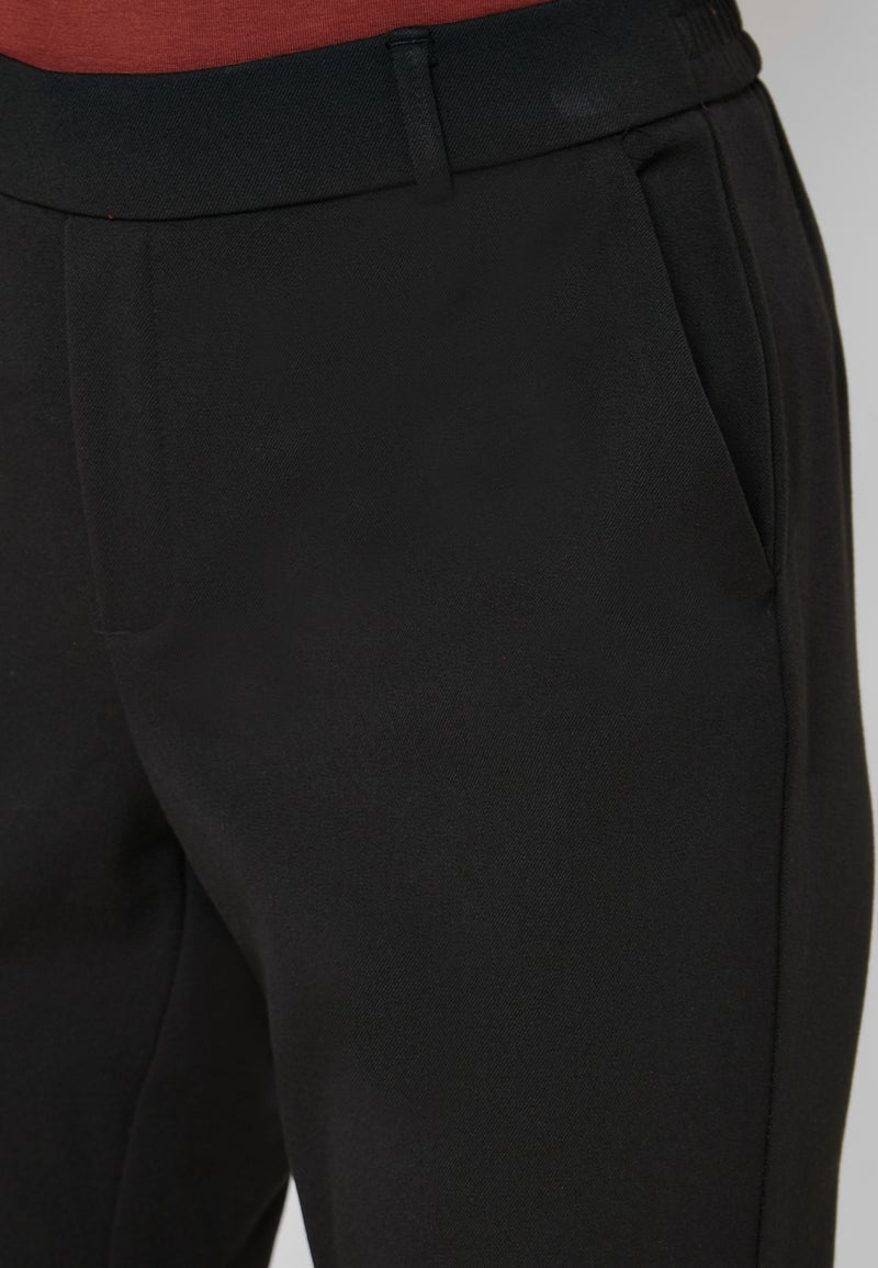 VERO MODA Fabric Roll Hem Pants Black  - Image 4