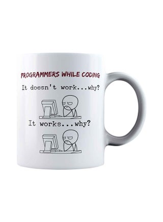 Programmers While Coding Developer & Programmer Coffee Mug White 325ml - v1572005797/N31000011A_1
