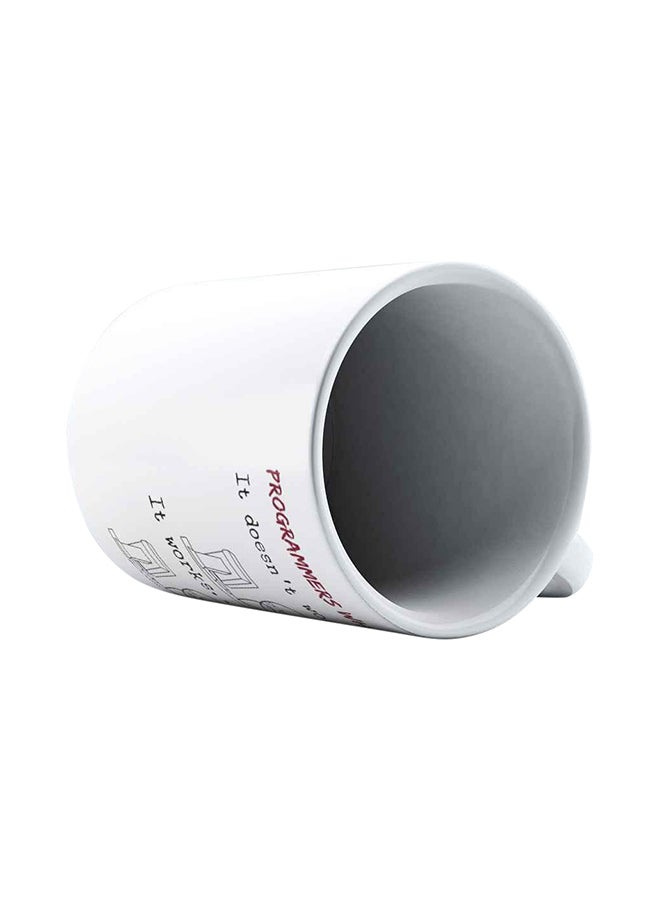 Programmers While Coding Developer & Programmer Coffee Mug White 325ml