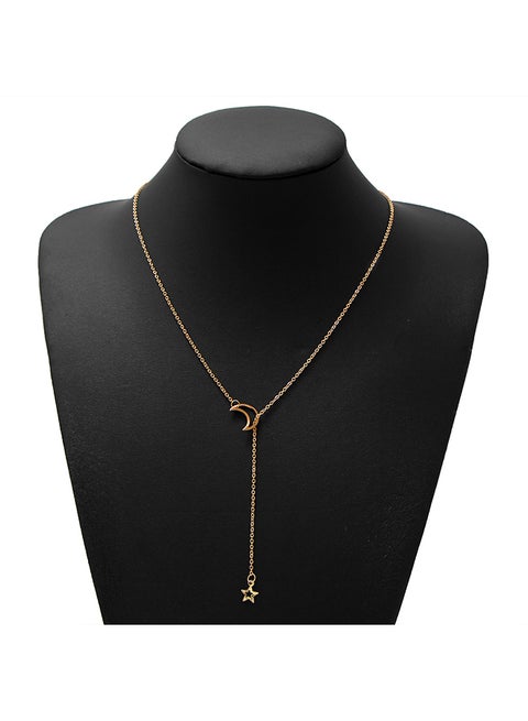 قلادة بدلاية على شكل قمر ونجمة