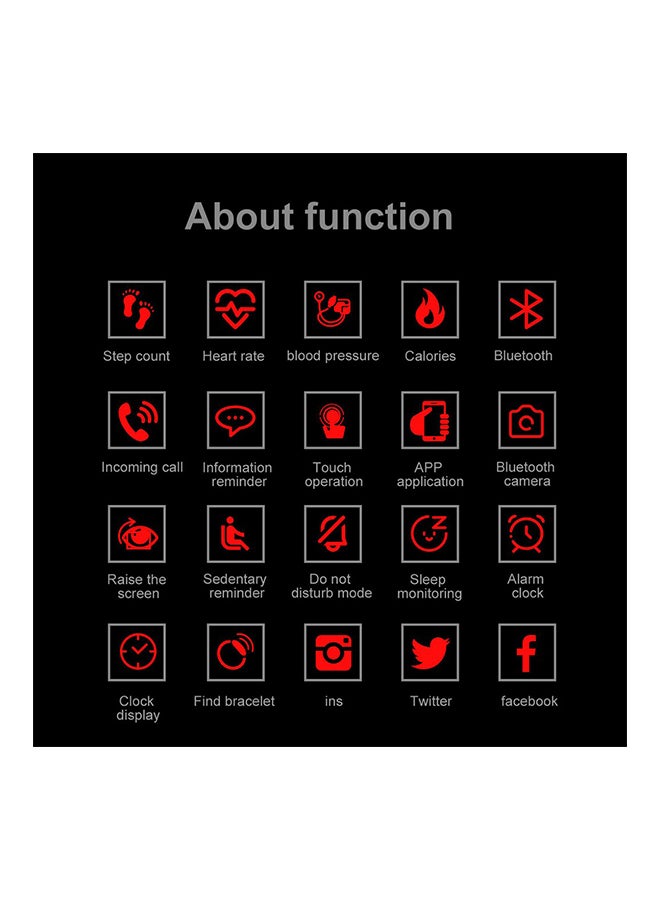 سوار ذكي ملون 115 بلس مزود بشاشة أسود - Image 3