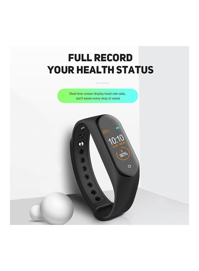 Generic M4 Waterproof Sports Pace Heart Rate Moniter Bracelet Black  - Image 2