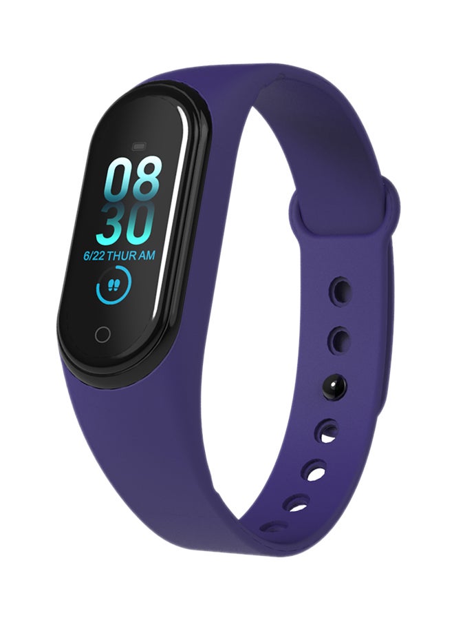 M4 Waterproof Sports Pace Heart Rate Moniter Bracelet Dark Blue 