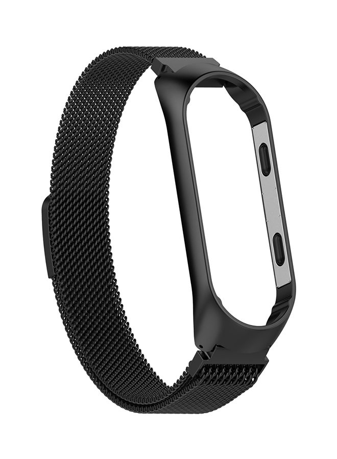 سوار معصم من دون براغي متوافق مع ساعة شاومي مي باند 3 10 x 5 x 5Ø³Ù†ØªÙŠÙ…ØªØ± أسود - Image 1