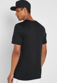Nike Jordan Jumpman Flight Crew Neck T-Shirt Black/Red/White  - Image 2