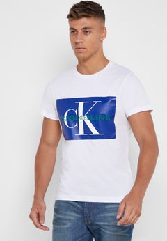 Monogram Box Logo Crew Neck T-Shirt White