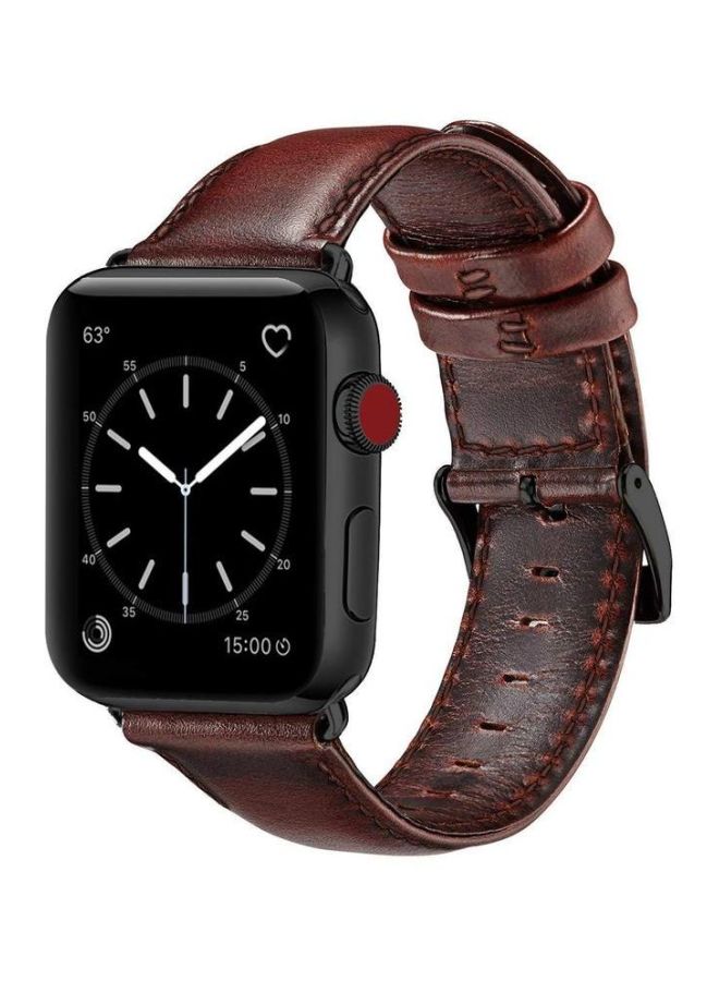 Replacement Band For Apple iWatch Series 1/2/3/4 44mm Brown 