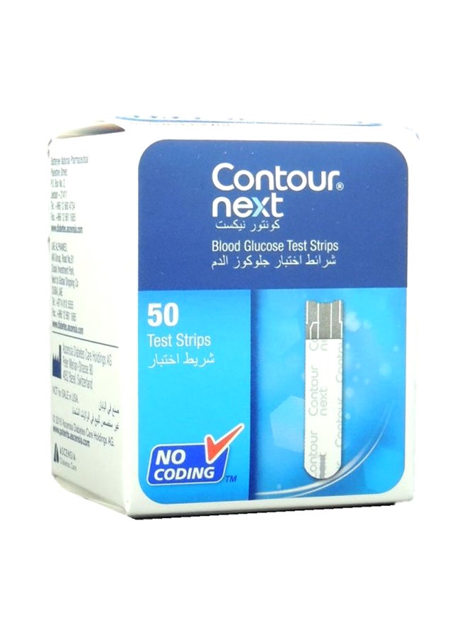 Ascensia 50-Piece Contour Next Blood Glucose Test Strips Set 
