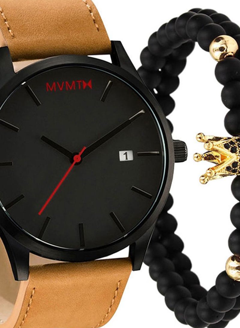 Men's 3-Piece  Analog Watch And Bracelet Set 2700  - Image 2