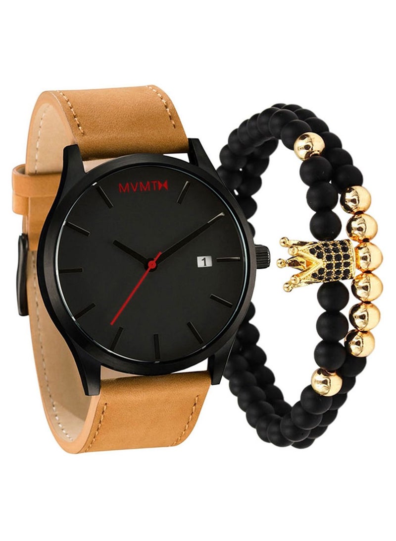Men's 3-Piece  Analog Watch And Bracelet Set 2700  - Image 1