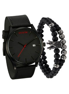 men 3-Piece  Analog Watch And Bracelet Set 2828