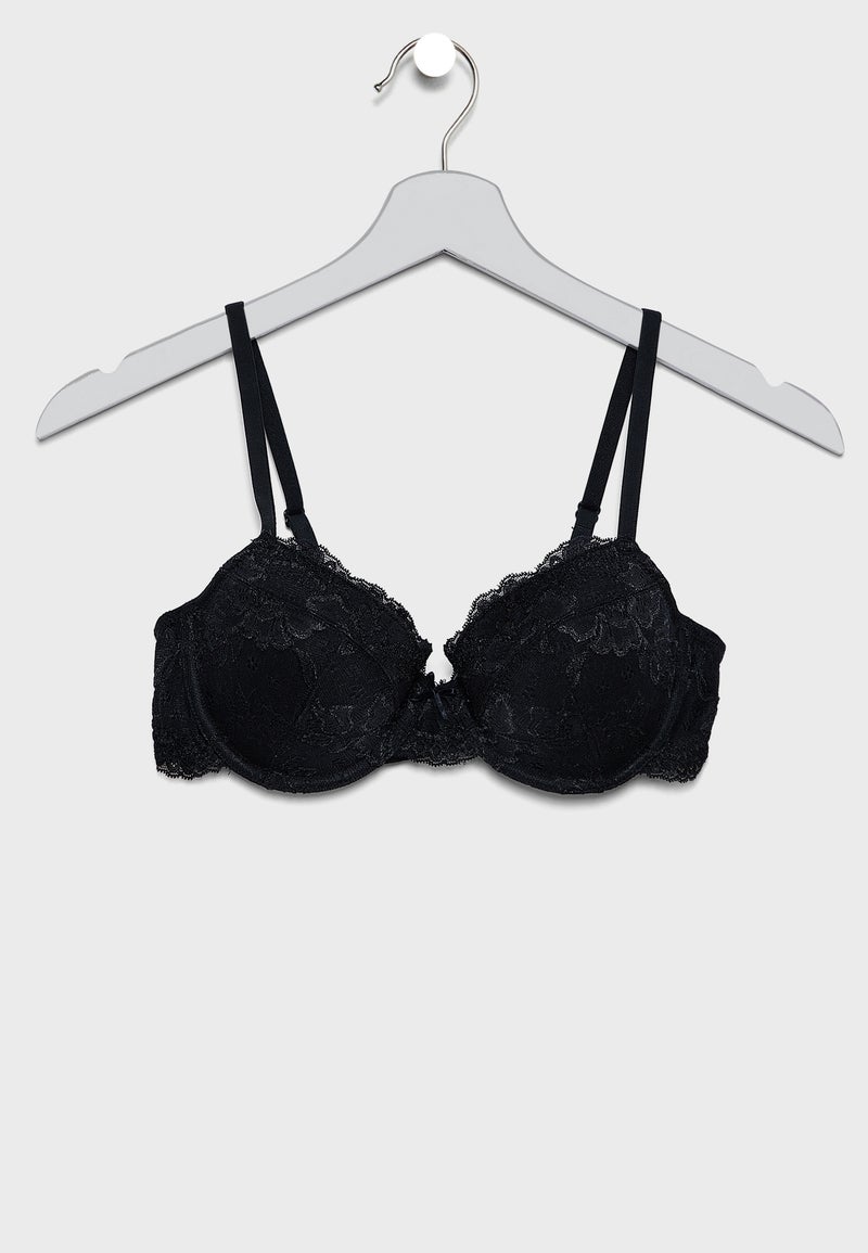 Dorina Lace T-Shirt Bra Black  - Image 1