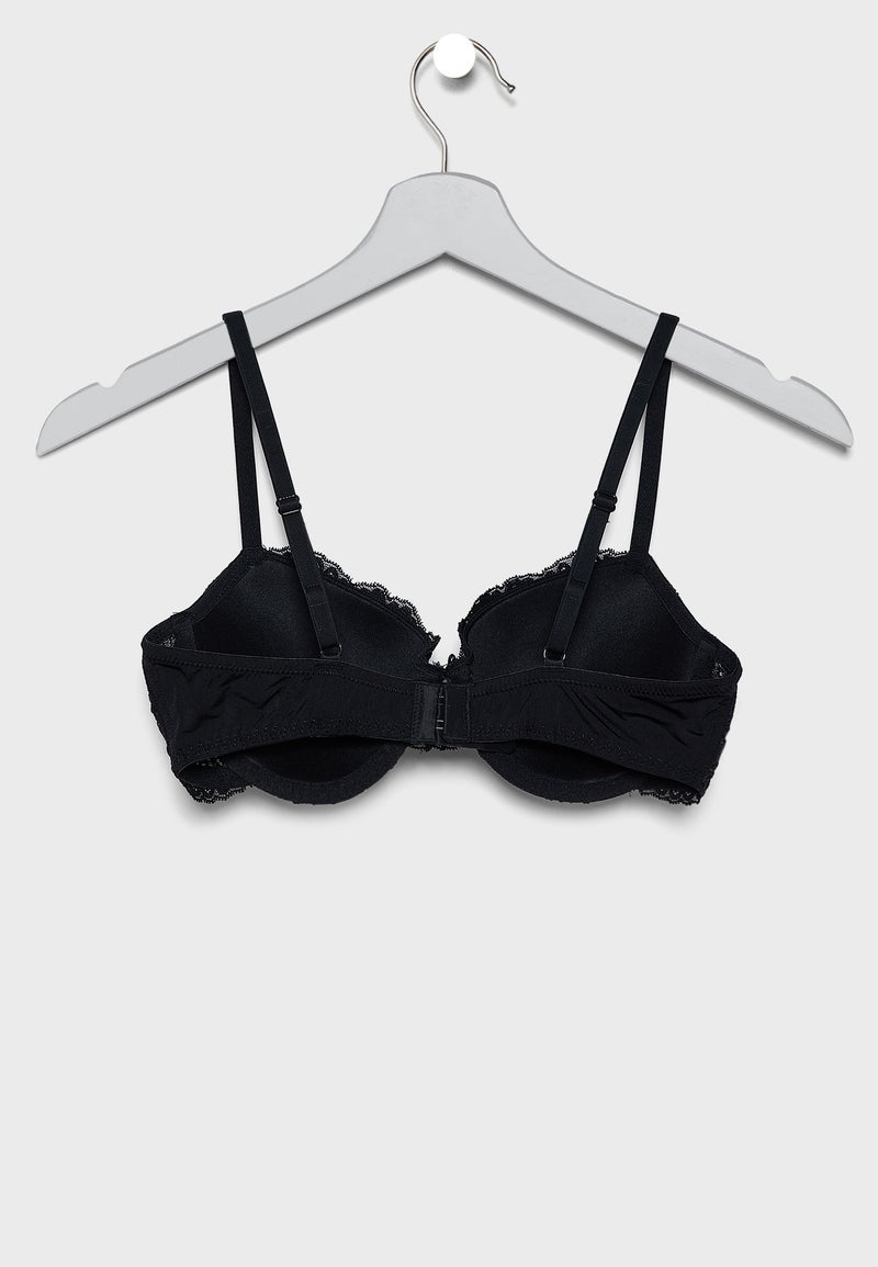 Dorina Lace T-Shirt Bra Black  - Image 2